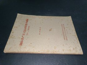 國際共產主義運動史教學綱要 （第一、二編初稿）