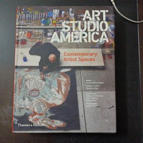 Art Studio America: Contemporary Artist Spaces（书脊脱裂，见图）书重4kg——z7