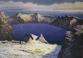 精品朝鲜油画 人民画家方仁珠 长110宽76