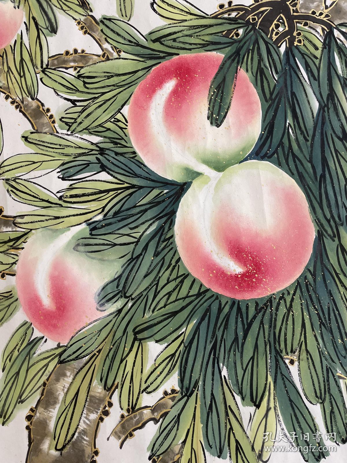 献寿刘西古九寿桃