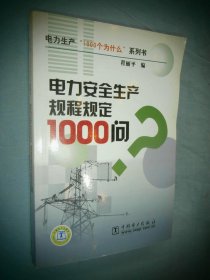 电力安全生产规程规定1000问专著程丽平编dianlianquanshengchanguichengguid