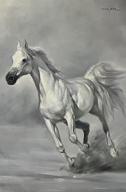 精品朝鲜油画 卞革哲 长90宽60