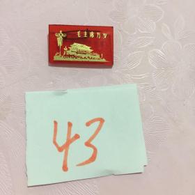 塑料毛主席像章：毛主席万岁！，