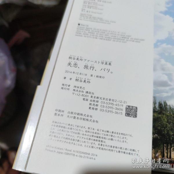 失恋 旅行 パリ 桐谷美玲ファースト写真集ペーパーバック 孔夫子旧书网