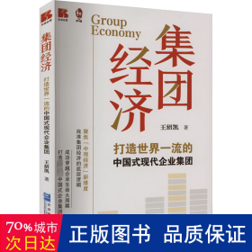 集团经济——打造世界的中国式现代企业集团 管理理论 王绍凯