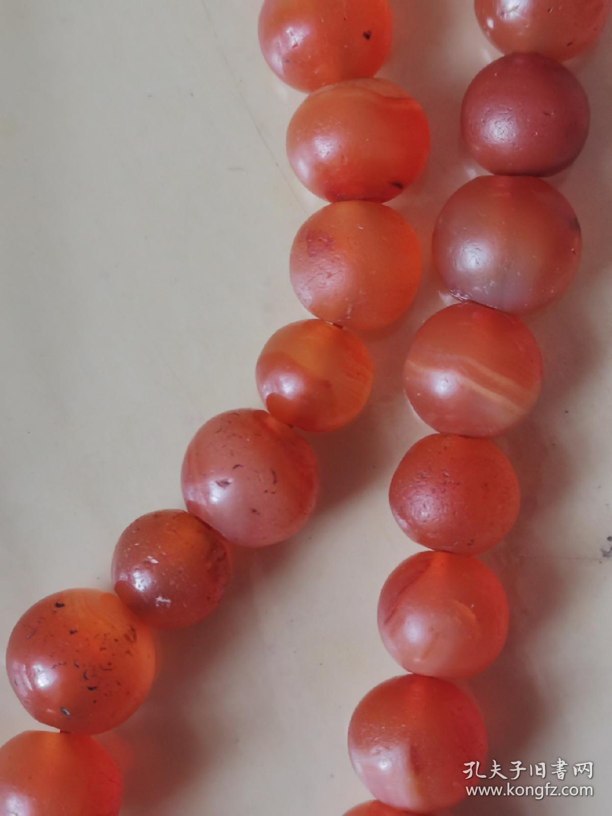 藏友的订单云南清代或民国水玛瑙珠51颗品如图