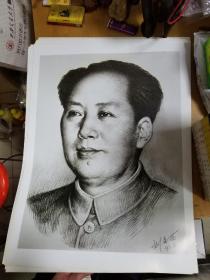 刘文西毛主席像 宣传画