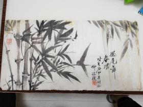 著名画家--何仲达，竹