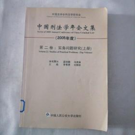 中国刑法学年会文集  第二卷 实务问题研究（上册）（2005年度）
