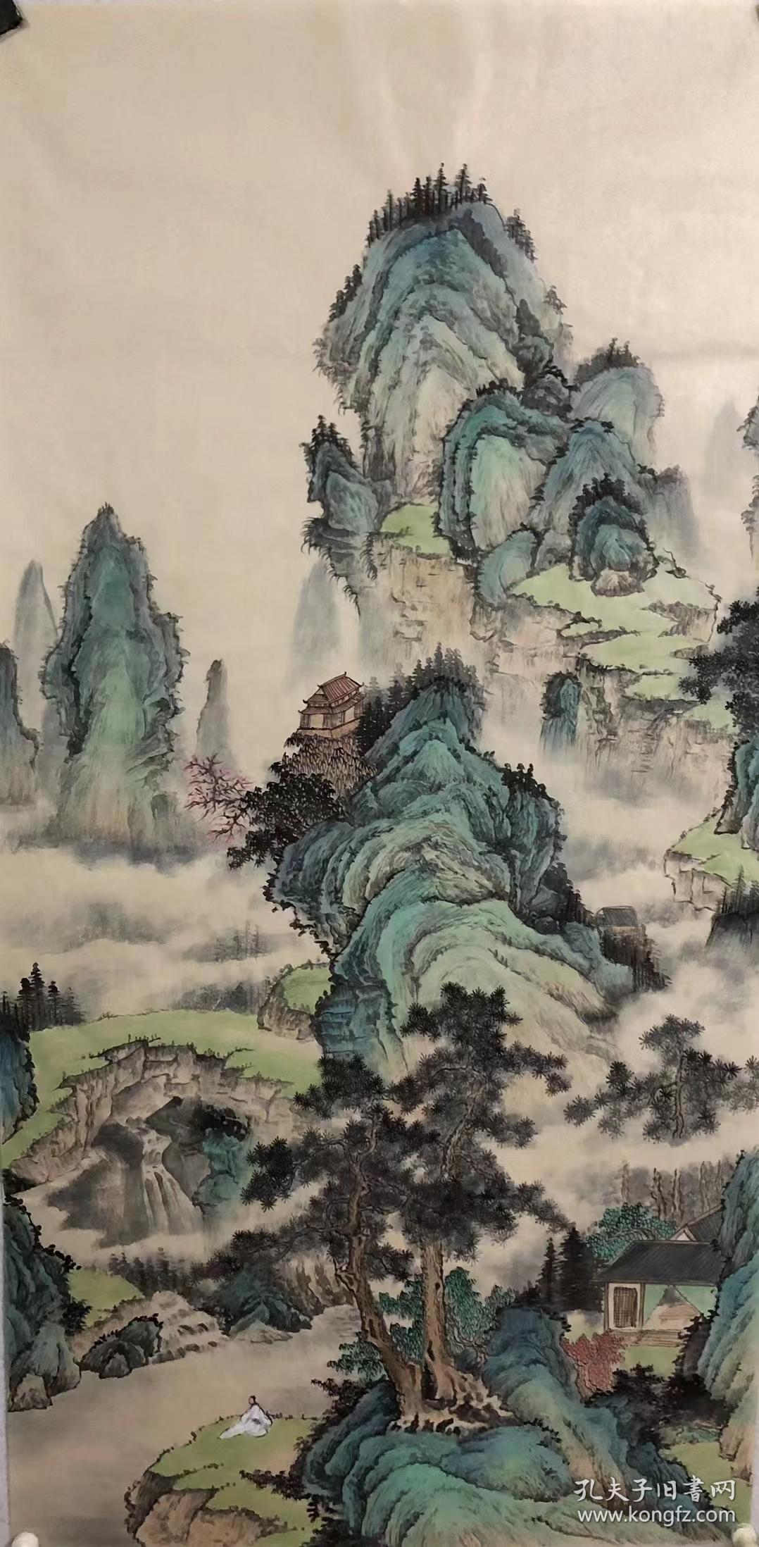 四尺 仿古山水 李建忠