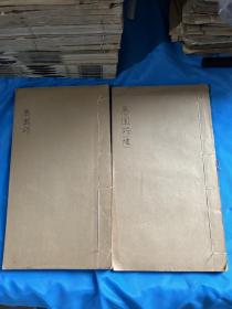民国排印本：【蜃 园 诗 前 集、后 集、续 集、七 言 杂 詠】蜃园居士李天植因仲甫等著，线装二册全，品相如图。尺寸：26.6X15CM。