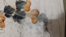 （清库存）纯手绘大幅圆画风格布面油画 花鸟 120*60 因收藏时间长，布面出现轻度黑斑！！