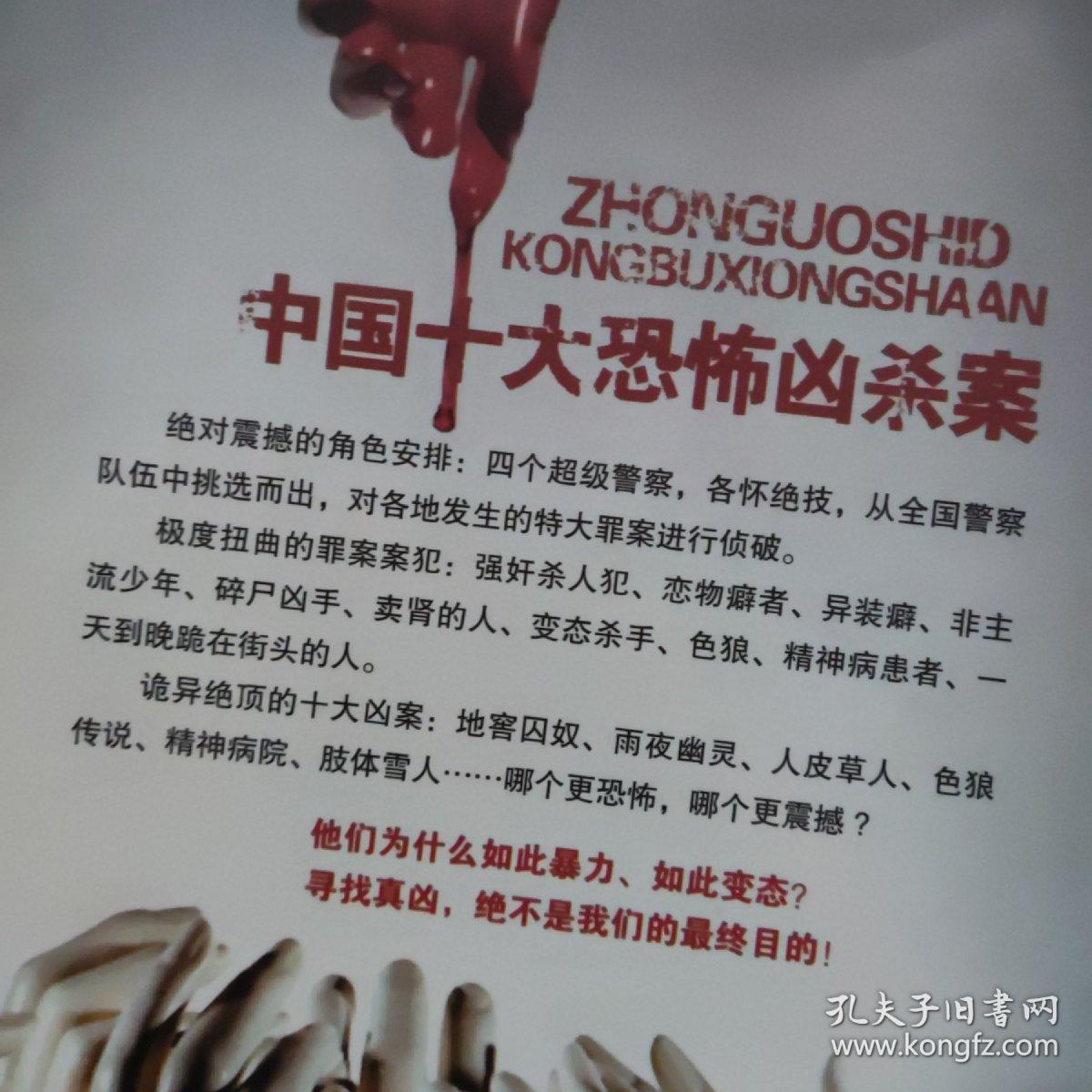 十宗罪1中国十大恐怖凶杀案23中国十大变态凶杀案十宗罪前传四本合售