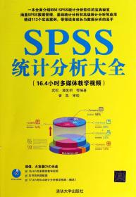 全新正版 SPSS统计分析大全(附光盘) 武松//潘发明 9787302347897 清华大学