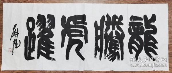 麻凡书法作品:龙腾虎跃