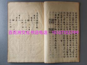 〔百花洲文化书店〕子玄子产论：钞本，皮纸楷书精钞，线装1厚册4卷全。大开本27.5㎝×17.5㎝。
日本汉方医学，古代妇产科学，中医古籍。