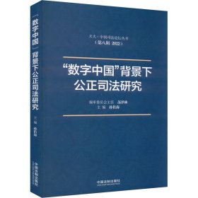 “数字中国”背景下公正研究 法学理论 孙佑海 新华正版