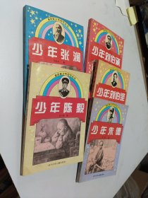 革命家少年时代丛书：少年朱德+少年刘伯坚+少年刘伯承+少年陈毅+少年张澜（5册合售）