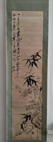 八十年代水印郑板桥梅竹图一幅