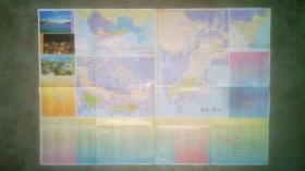 旧地图-深圳市交通旅游图(1998年4月1版1印)2开8品