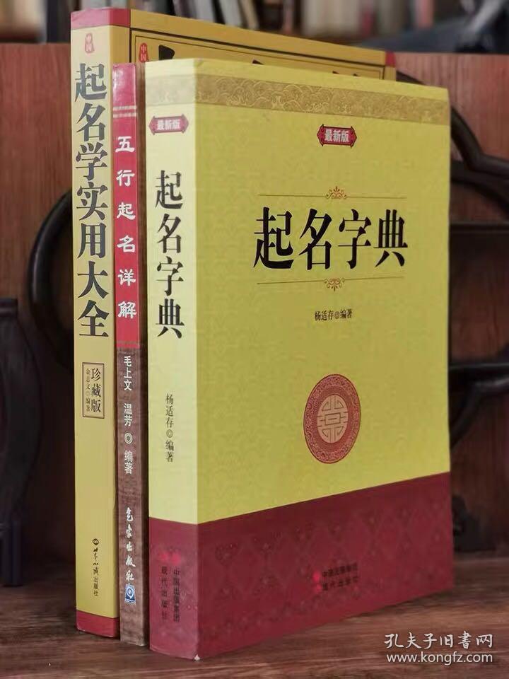 正版中国起名学实用大全三册套装五行起名
