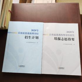 2020年云南省普通高等学校招生填报志愿指要 招生计划2本合售