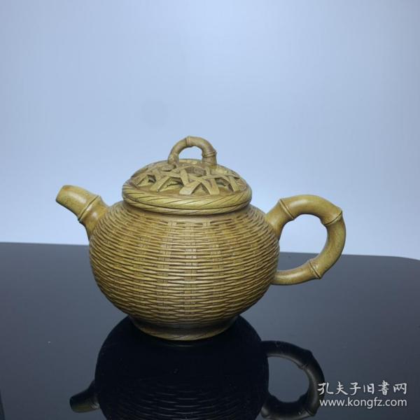 紫砂竹篓壶