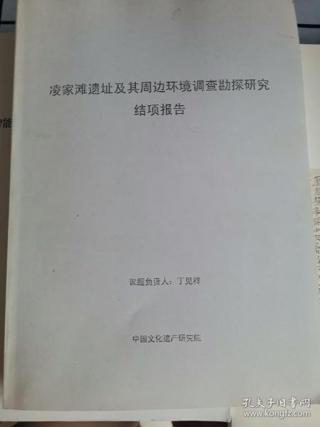 凌家滩遗址及其周边环境调查勘探研究结项报告作者：中国文化遗产研究院