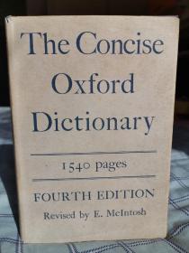 the concise Oxford English Dictionary
简明牛津英语词典（第四版）