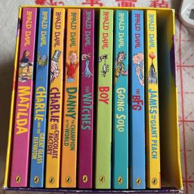 Roald Dahl Collection - 15 Paperback Book Boxed Set 英文版，盒装，9本