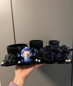 纯手工手办潮玩滴胶收纳客厅化妆桌摆台艺术摆件礼物