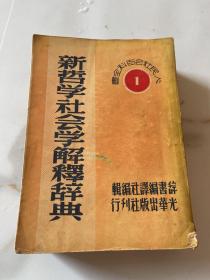 新哲学社会学解释辞典