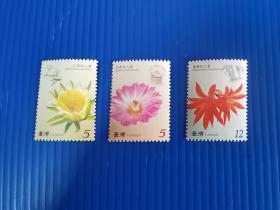 特518花卉邮票-仙人掌花3全 2008年  原胶全品