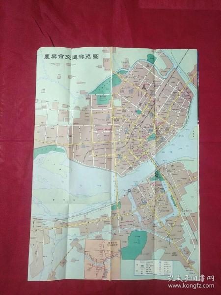 襄樊市交通游览图1993年版