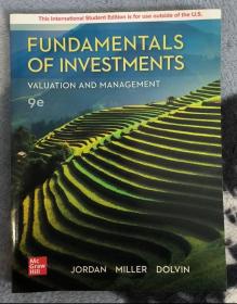 CFA 参考教材 Fundamentals of Investments : Valuation and Management 9e Jordan 2020 原版教材