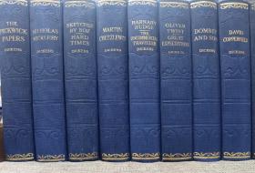 1930年左右 Works Of Charles Dickens 《狄更斯作品集》，16册全，25部作品，布面精装，英国伦敦出版，英文原版，内有大量版画插图