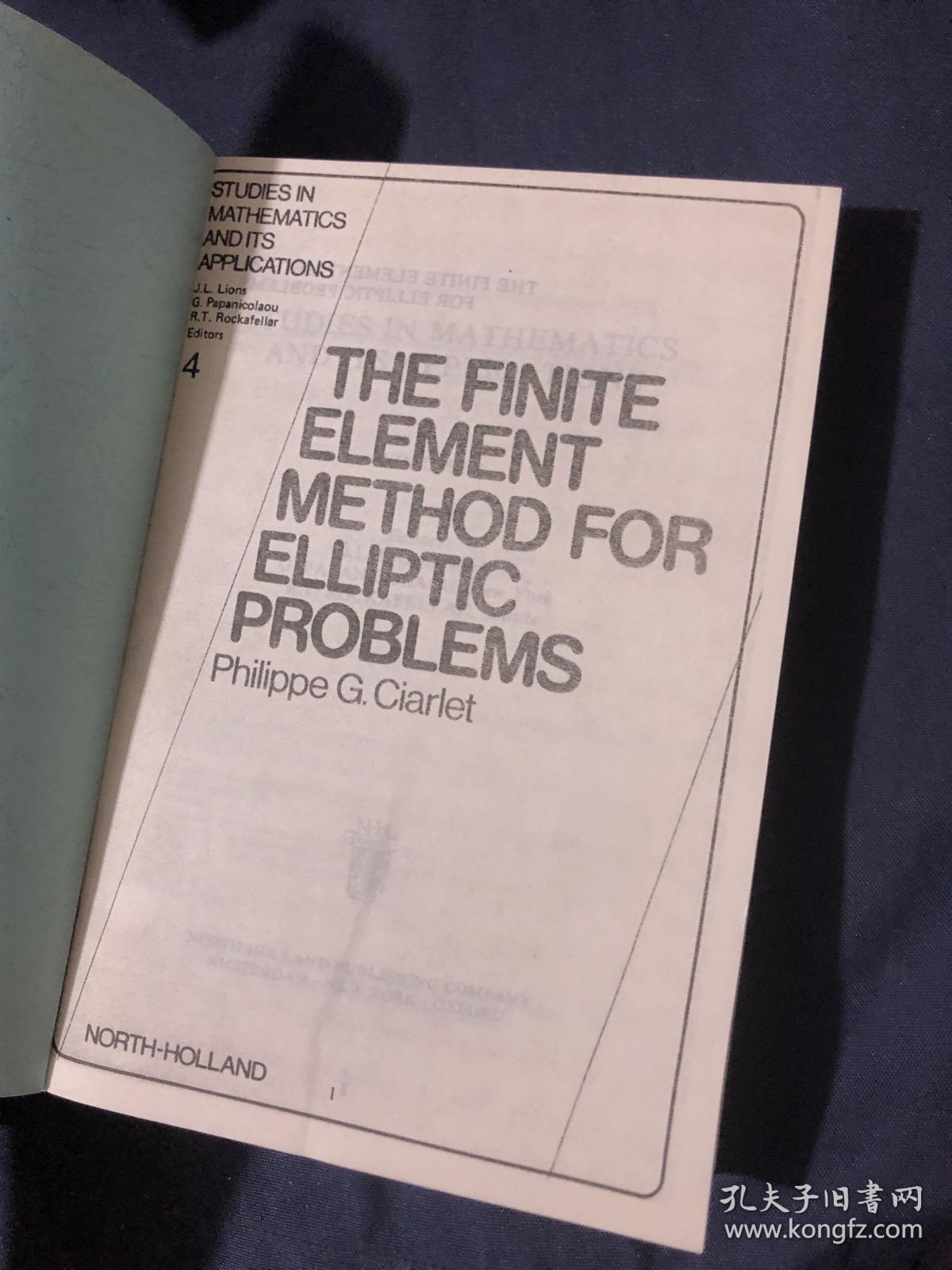 The finite element method for elliptic problems philippe g ciarlet 
