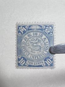 清蟠龙邮票，原胶无贴上品，罕见面值
胶比较干，不是很润亮，整体保存完好，无黄，冲分佳品