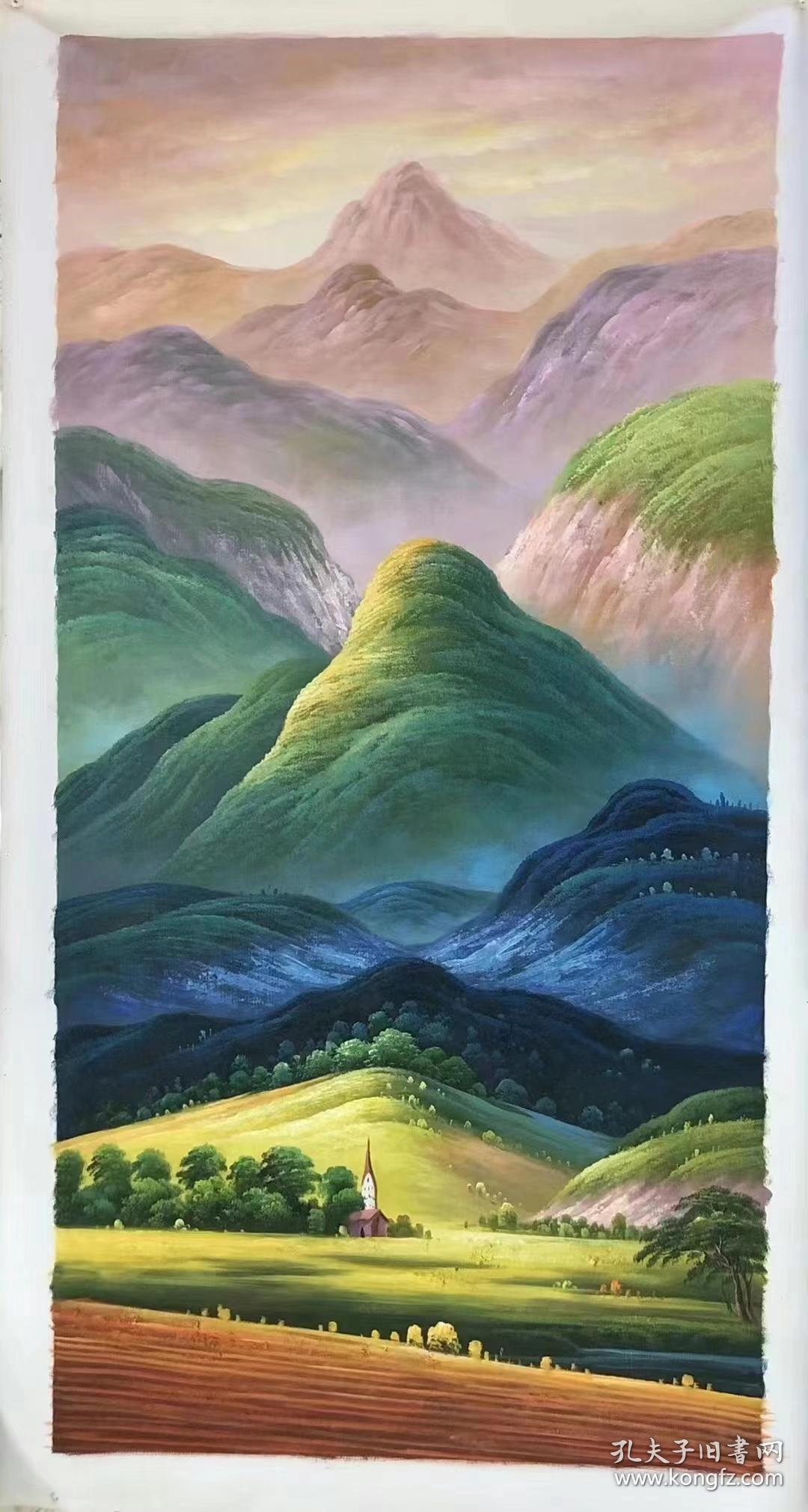 巨人山60*120cm 油画