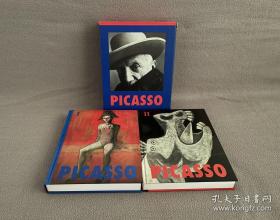 毕加索画集Pablo Picasso（1881-1973）两册全 精装带函 铜版纸精印 德国印刷出版 收录毕加索作品最全的一套绘画集【净重：2.6公斤】