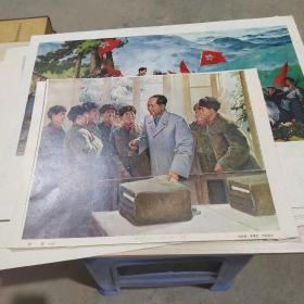 温暖、八一南昌起义、峥嵘岁月、把战士的冷暖挂心上（8开油画 ）  4张合售  品如图    27-2号柜