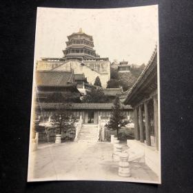 民国时期老照片：北京颐和园佛香阁照片