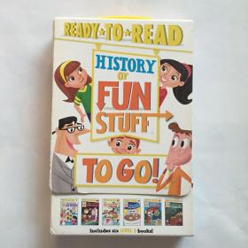 Ready to Read系列儿童读本 英文原版 History of Fun Stuff to Go 有趣的历史 6册盒装 科普入门读物历史启蒙 准备阅读 彩色插图