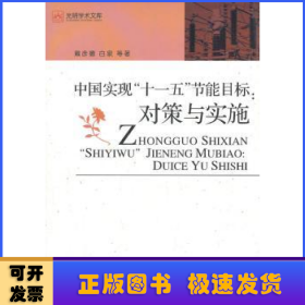 中国实现十一五节能目标:对策与实施