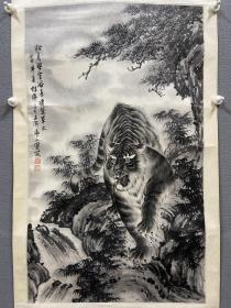 俞林虎《墨虎圖》