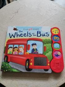 Wheels on the Bus 巴士上的轮子 纸板发音书 英文原版经典儿歌童谣绘本 幼儿启蒙撕不烂纸板书 （精装，库存新书，可发声）