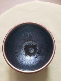建盏茶杯 蓝莲花，窑变，一个的价格，每一只都是独一无二的，养出七彩，加倍回购