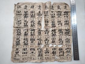 清代毛笔书写绘制(逢二逢三逢四逢五)有户房，吏房，库房，工房，兵房，不知何用途