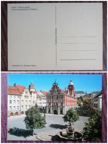 外国明信片，德国原版，哥达公寓，品如图