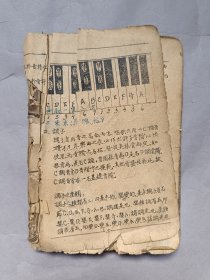 抗日战争后期山东寿光编印抗战歌曲一厚册，一百多面！